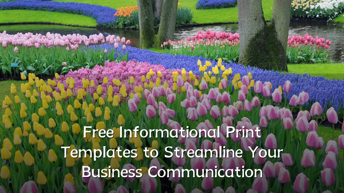 Free Informational Print Templates to Streamline Your Business Communication