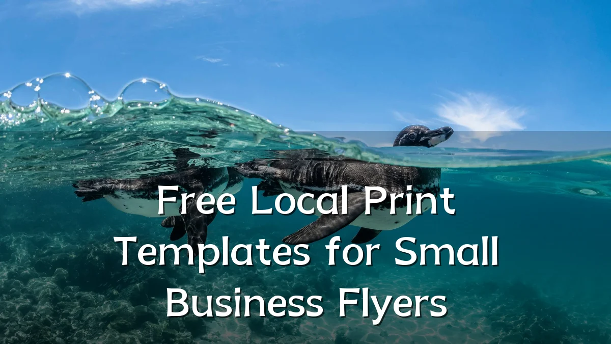Free Local Print Templates for Small Business Flyers