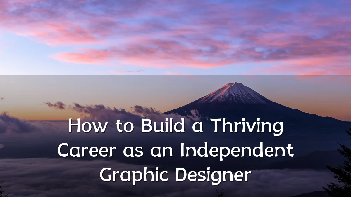 How to Build a Thriving Career as an Independent Graphic Designer