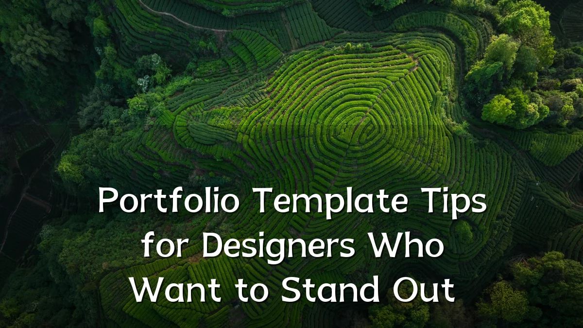 Portfolio Template Tips for Designers Who Want to Stand Out