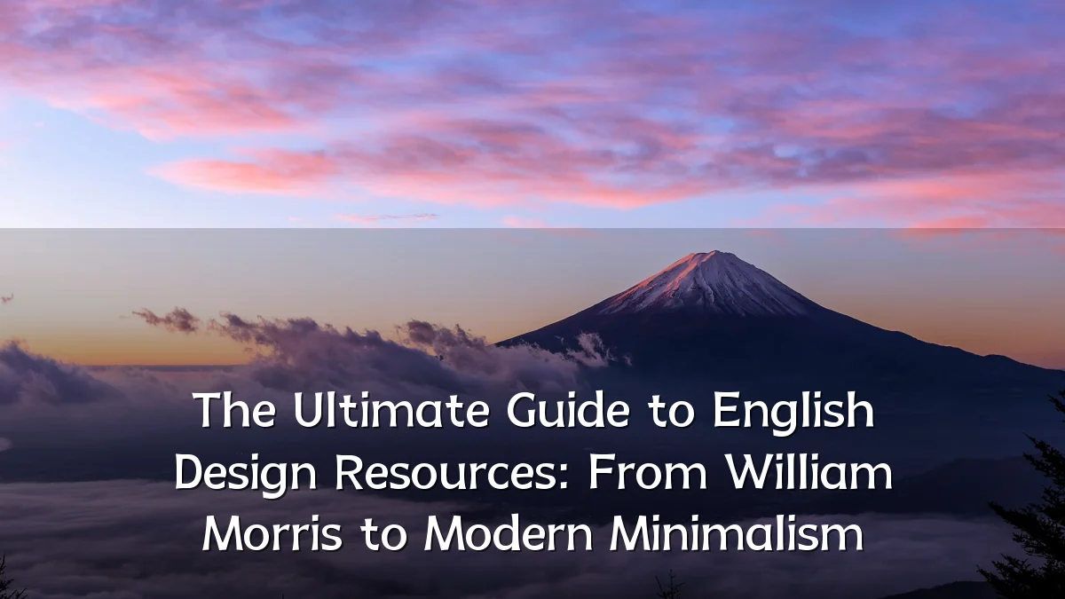 The Ultimate Guide to English Design Resources: From William Morris to Modern Minimalism
