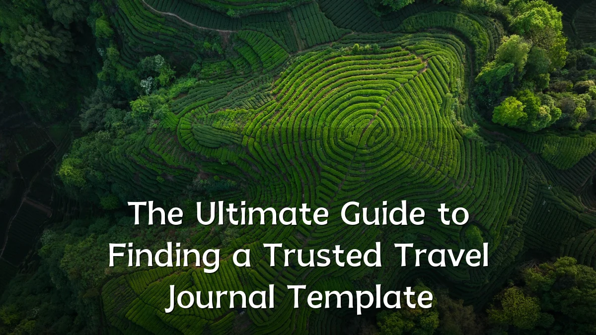 The Ultimate Guide to Finding a Trusted Travel Journal Template