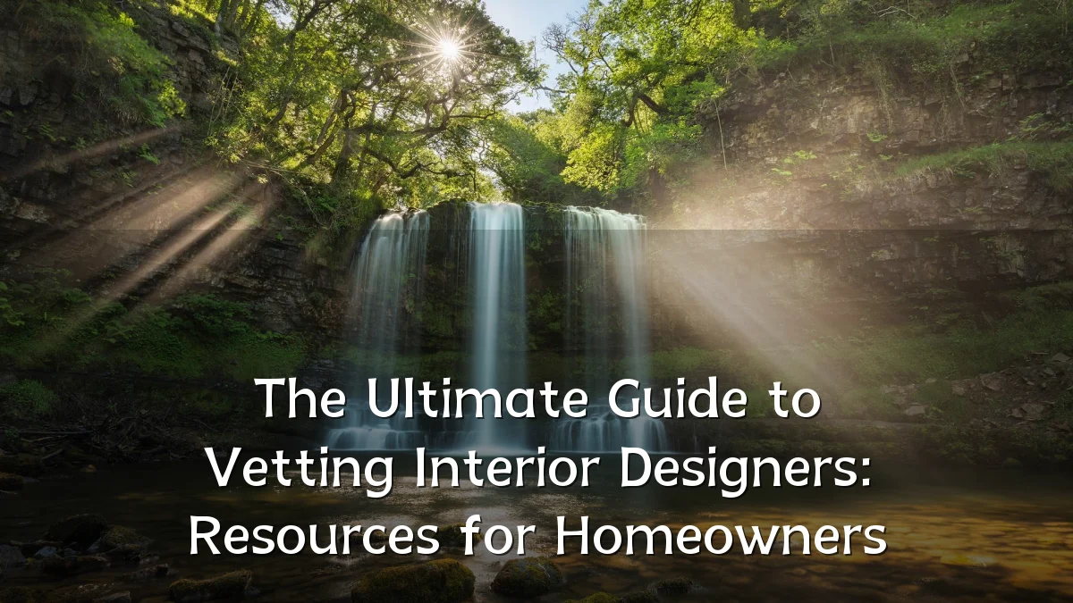 The Ultimate Guide to Vetting Interior Designers: Resources for Homeowners