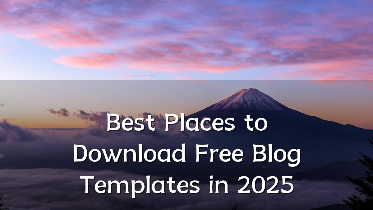 Best Places to Download Free Blog Templates in 2025