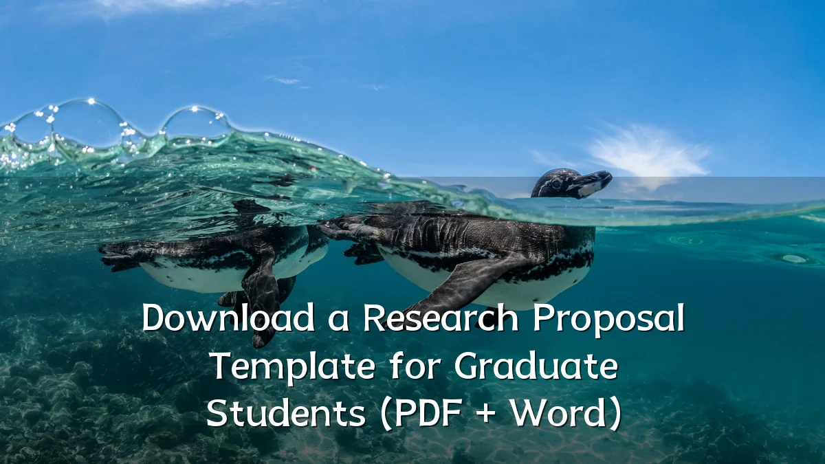 Download a Research Proposal Template for Graduate Students (PDF + Word)