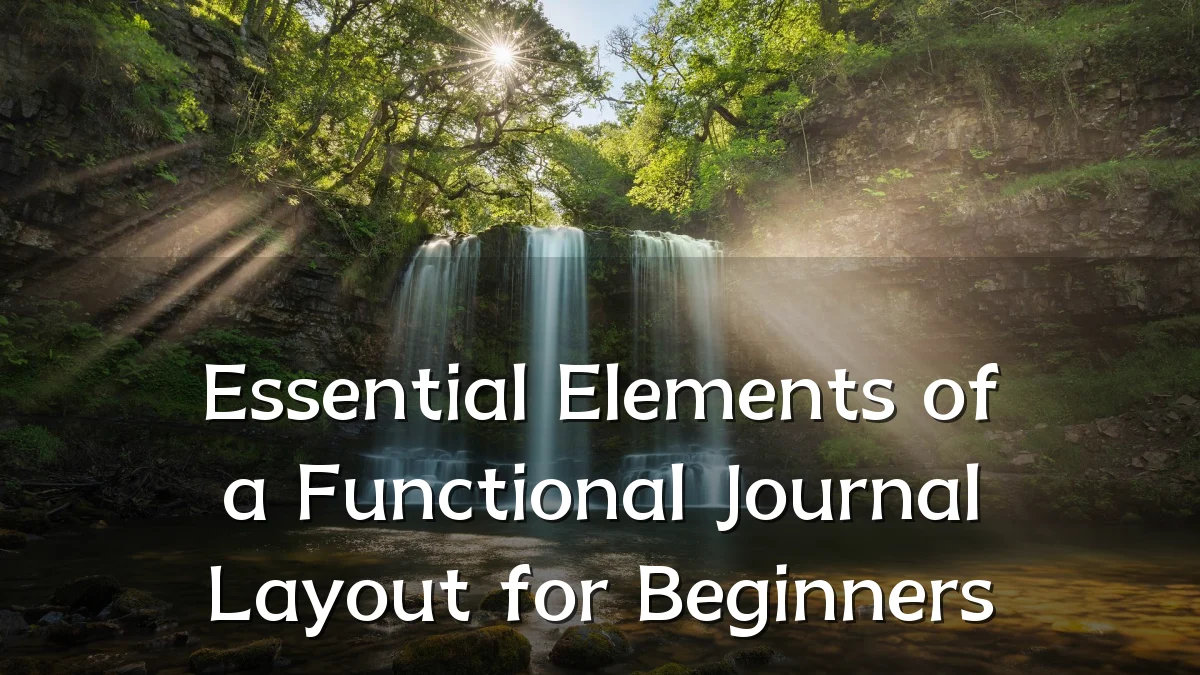 Essential Elements of a Functional Journal Layout for Beginners