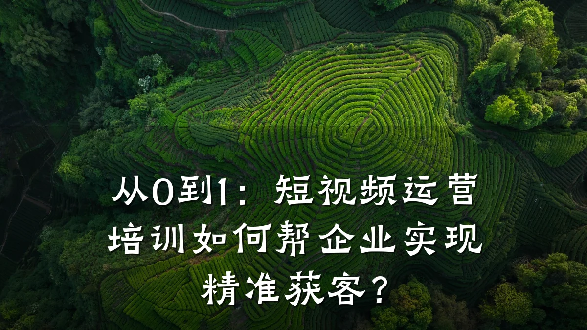 从0到1:短视频运营培训如何帮企业实现精准获客?
