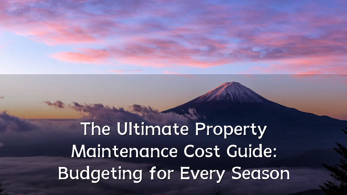 The Ultimate Property Maintenance Cost Guide: Budgeting for Every Season